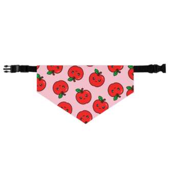 Red Apple Pet Bandana Collar