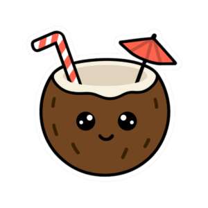 Coconut Drink Sticker