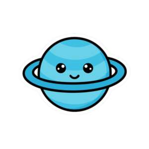 Uranus Planet Sticker