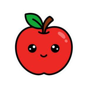 Red Apple Sticker