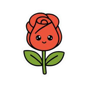 Rose Flower Sticker