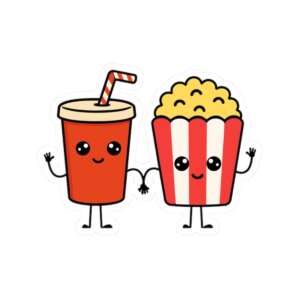 Soda & Popcorn Sticker