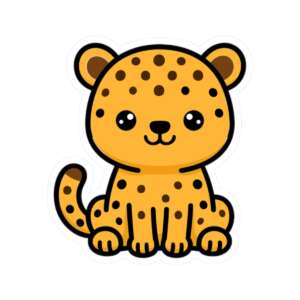 Cheetah Sticker