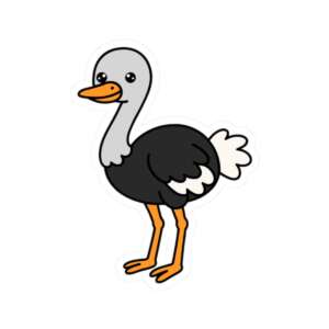Ostrich Sticker