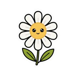 Daisy Flower Sticker