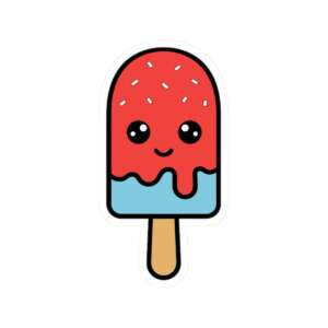 Red White & Blue Popsicle Sticker