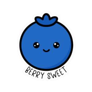 Berry Sweet Blueberry Sticker