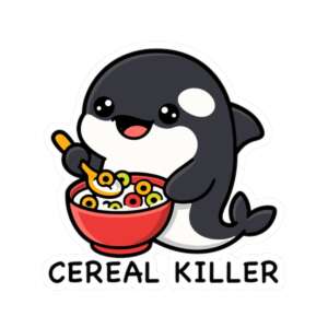 Cereal Killer Whale Sticker