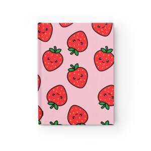 Strawberry Hardcover Journal