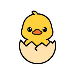 Baby Duck Hatchling Sticker