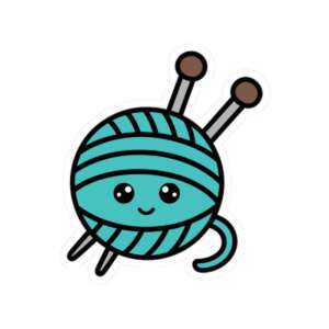 Yarn & Crochet Needles Sticker