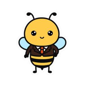 Buzz-ness Man Bee Sticker