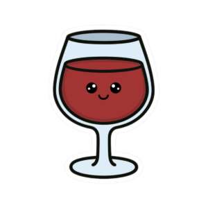 Wine Glass Sticker