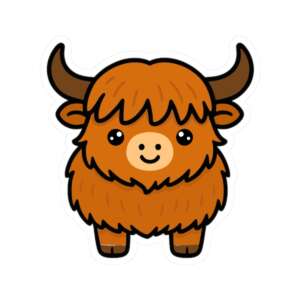 Highland Cow Sticker