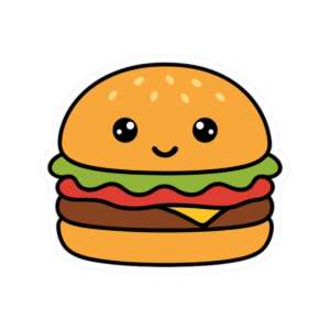 Hamburger Sticker