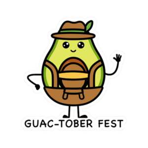 Guac-Toberfest Avocado Sticker