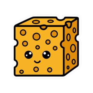 Cheese Block Sticker