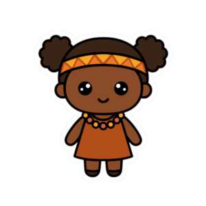 African Girl Sticker