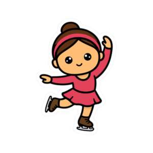 Figure Skater Sticker