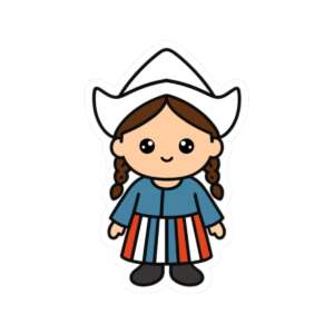 Dutch Girl Sticker