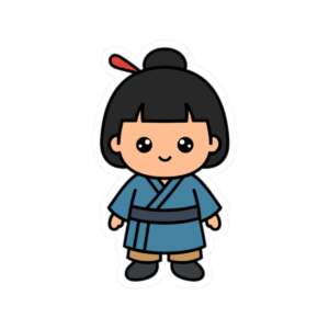Japanese Girl Sticker