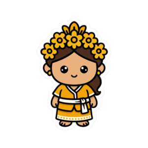 Balinese Girl Sticker
