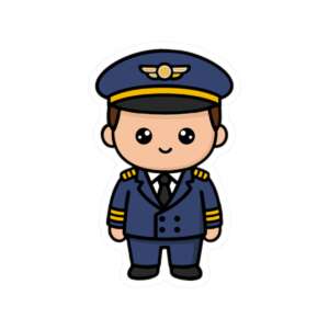 Commercial Airline Pilot Sticker
