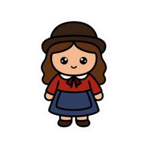 British Girl Sticker