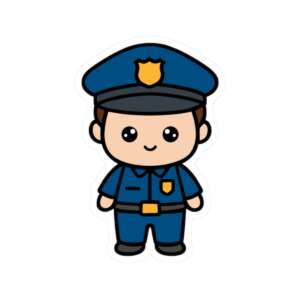Policeman Sticker