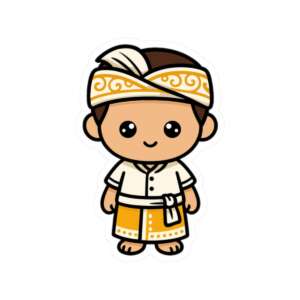 Balinese Boy Sticker
