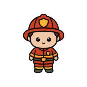 Fireman Sticker