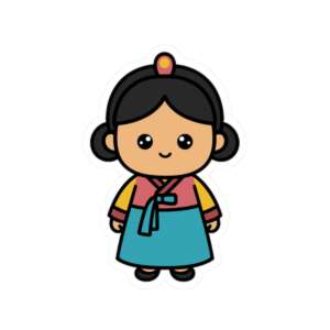 Korean Girl Sticker