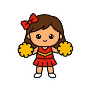 Cheerleader Sticker