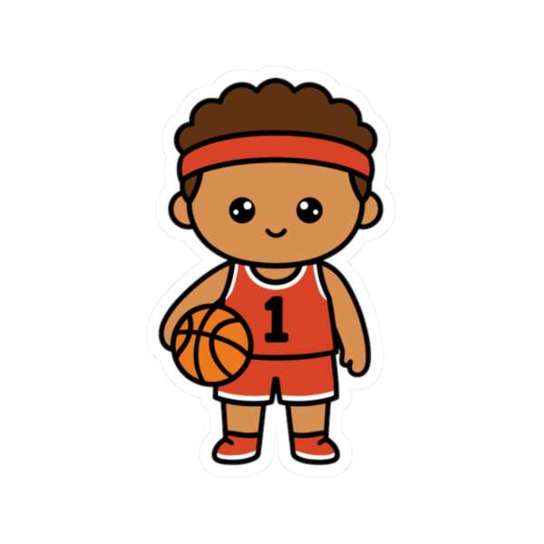 Basketball Player Boy Sticker