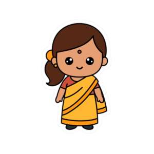 Indian Girl Sticker