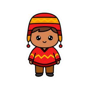 South American Boy Sticker