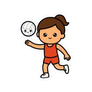 Volleyball Player Sticker