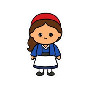 Greek Girl Sticker