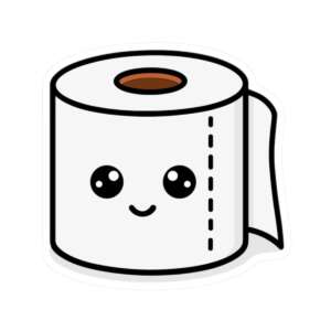 Toilet Paper Sticker