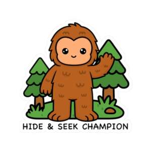 Hide & Seek Champion Sasquatch Big Foot Sticker