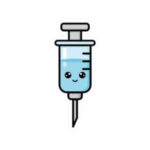 Blue Happy Syringe