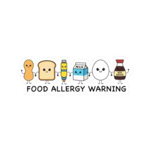 Food Allergies Warning Sticker