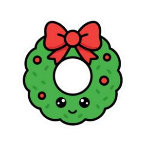 Christmas Wreath Sticker