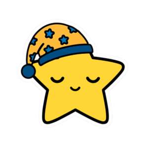 Sleepy Nighttime Star Sticker