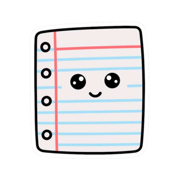 Notebook Paper Sticker