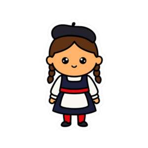 French Girl Sticker