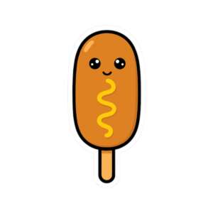 Corndog Sticker