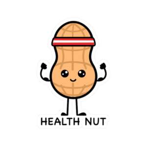 Health Nut Peanut Sticker