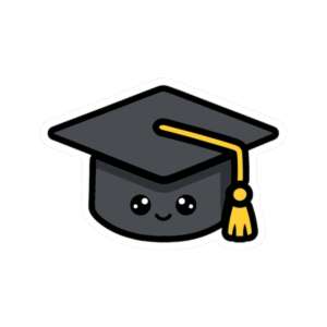 Graduation Cap Sticker
