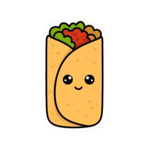 Burrito Sticker